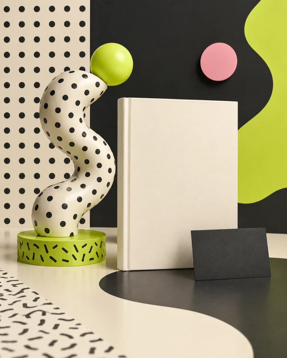 Muestra original del estilo Memphis Design