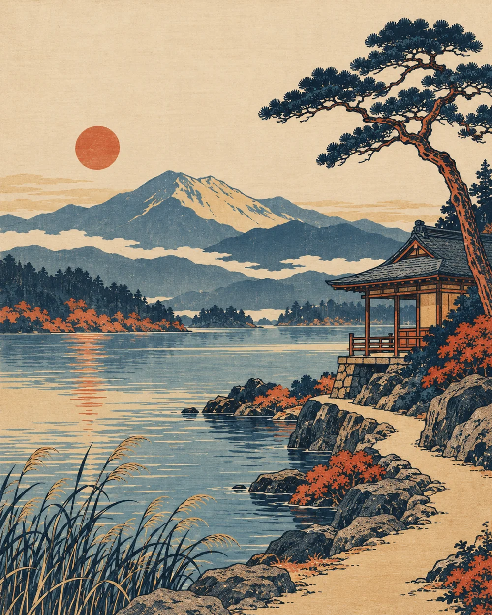 Muestra original del estilo Ukiyo-e