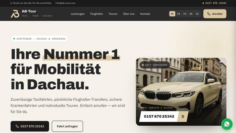 Web de AB Taxi Tour