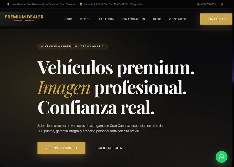Web de Premium Dealer