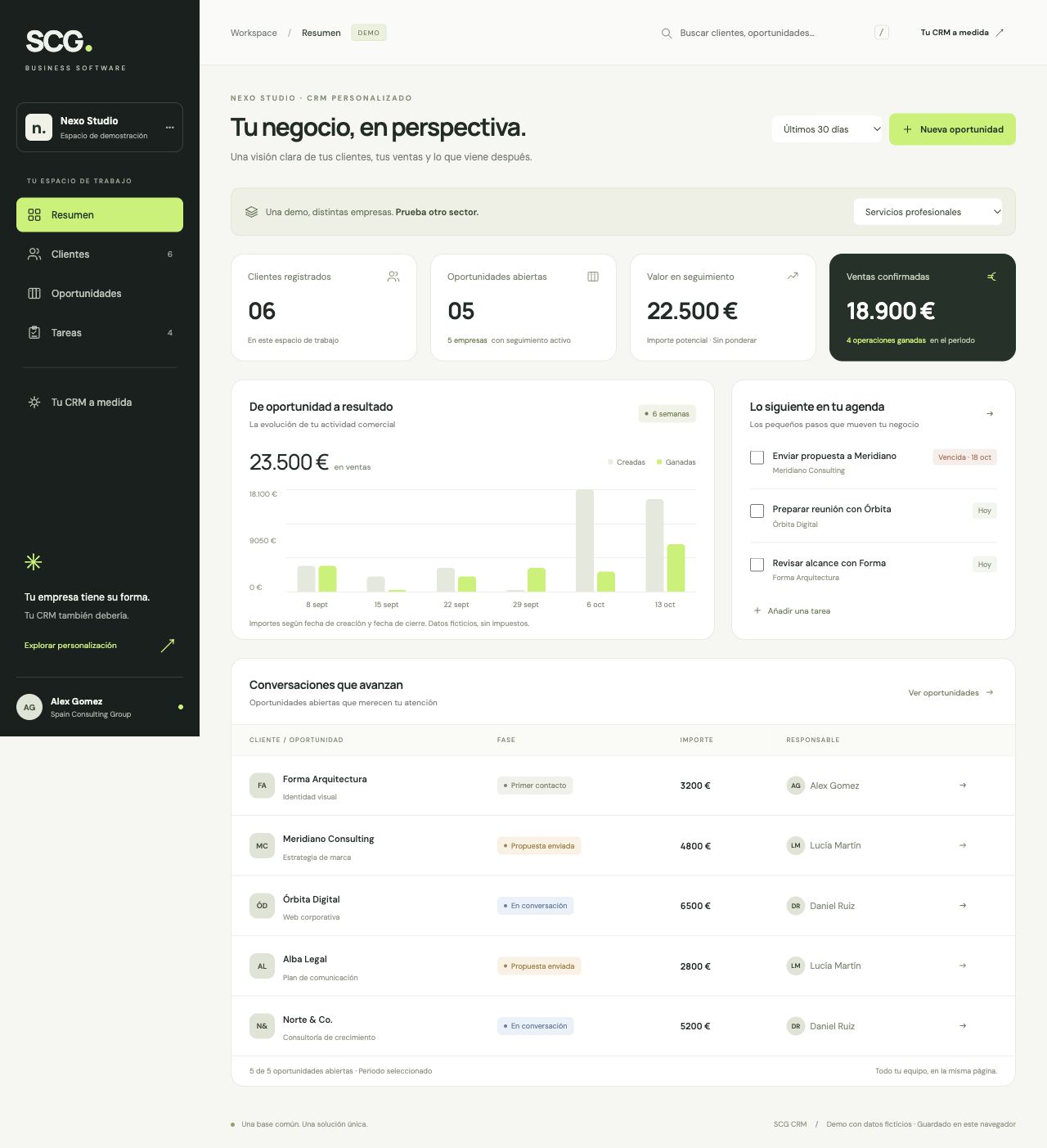SCG CRM · Demo