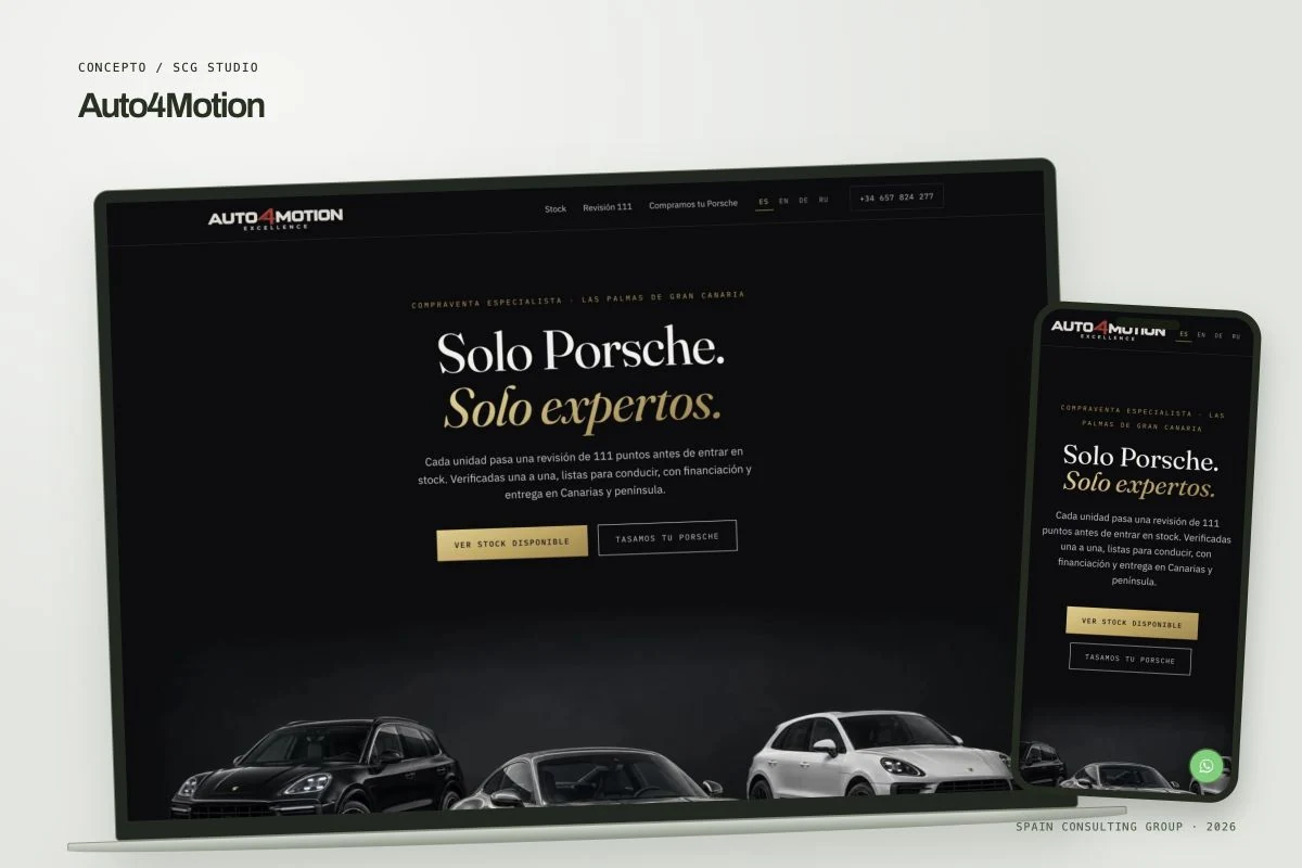 Presentation mockup · Auto4Motion
