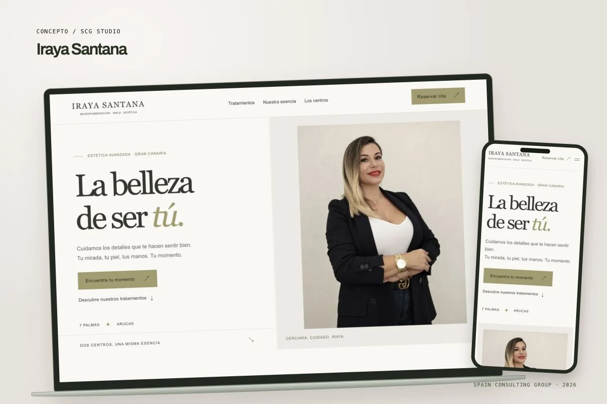 Presentation mockup · Iraya Santana