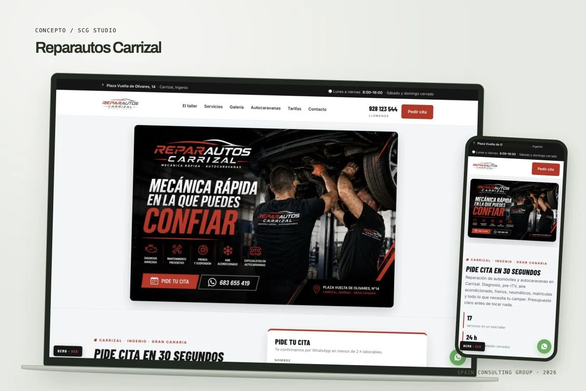 Presentation mockup · Reparautos Carrizal